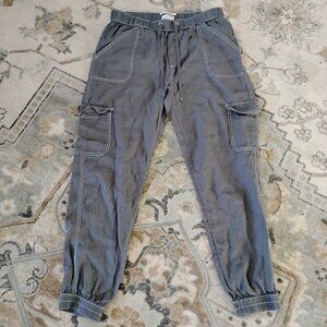 Nicole Miller 100 percent linen women's  joggers size medium